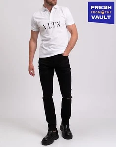 Pantalones de mezclilla Valentino W29 elásticos color lavado calce ajustado hechos en Italia PVP € 685 - Imagen 1 de 8
