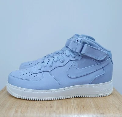 DS 2016 NikeLab Air Force 1 Mid sz 10.5 Blue Grey 905619-400 - Image 1 of 4