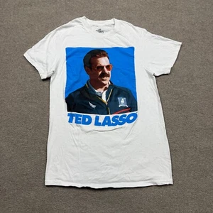 Ted Lasso Shirt Mens S Small White Short Sleeve Crew Neck Casual Adults - Picture 1 of 8