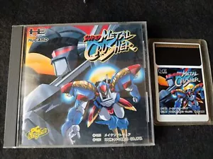 Super Trituradora de Metal NEC PC Motor TurboGrafx-16 PCE Tarjeta Hu, con Manual, Caja-g0611 - Imagen 1 de 13