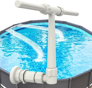 Pool Fountain for Above & In-Ground Pools Dual Spray Waterfall Adjustable Spray - Picture 1 of 12