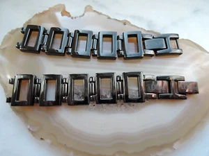 S.Oliver Uhrenarmband Ersatzband Edelstahl schwarz 12 mm b2 - Bild 1 von 3