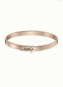 Hermes 18k rose gold Kelly bracelet SH - Picture 1 of 4