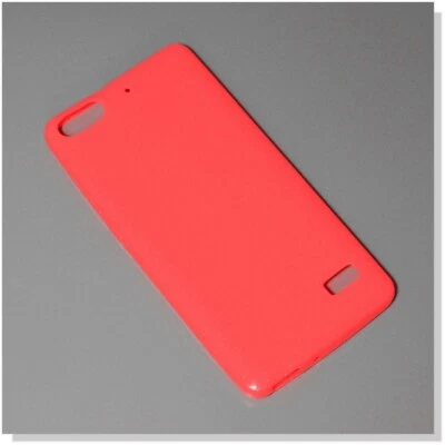 Custodia Silicone Back Case Fluo Cover Glitter Gel Sottile Huawei Honor 4c Rossa - Immagine 1 di 4