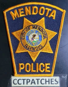 MENDOTA, ILLINOIS POLICE SHOULDER PATCH IL - Picture 1 of 2