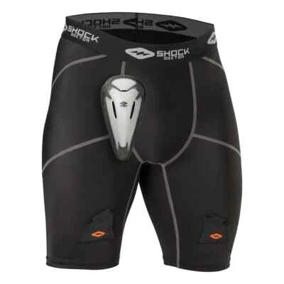 Shock Doctor Tight Compression Hockey Short with BioFlex Cup Boys or Mens Jock