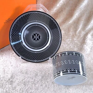 Hermes Large Morning Breakfast Soup Cup Saucer H Deco Porcelain Tableware w/Box - Picture 1 of 15
