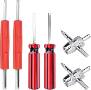 Tire Valve Stem Removal Tool 6 Pack Valve Core Remover Tool, Dual Single - Picture 1 of 5