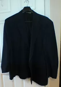 Used Comfort Zone George Foreman 58R Navy Blue Blazer Suit Jacket Sport Coat - Picture 1 of 3
