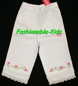 4 NWT Gymboree PARISIAN ROSE Easter White Eyelet Ankle PANTS Girls AW LAST ONE - Picture 1 of 1