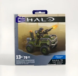 NEW MEGA Halo The Series FLEETCOM MONGOOSE ATV & MICRO-FIGURE 79pc Building Set - Picture 1 of 9