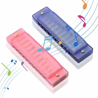 EASTTOP Harmonica set of 2 C 10Holes Diatonic Blues Harmonica for Kids Children - Image 1 of 4