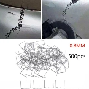500pcs/Kit 0.8mm Flat Hot Stapler Staples For Plastic Welding Car Bumper Repair - Picture 1 of 8