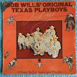 Bob Will's Original Texas Playboys Under Direction Leon McAuliffe LP Record MINT - Picture 1 of 4