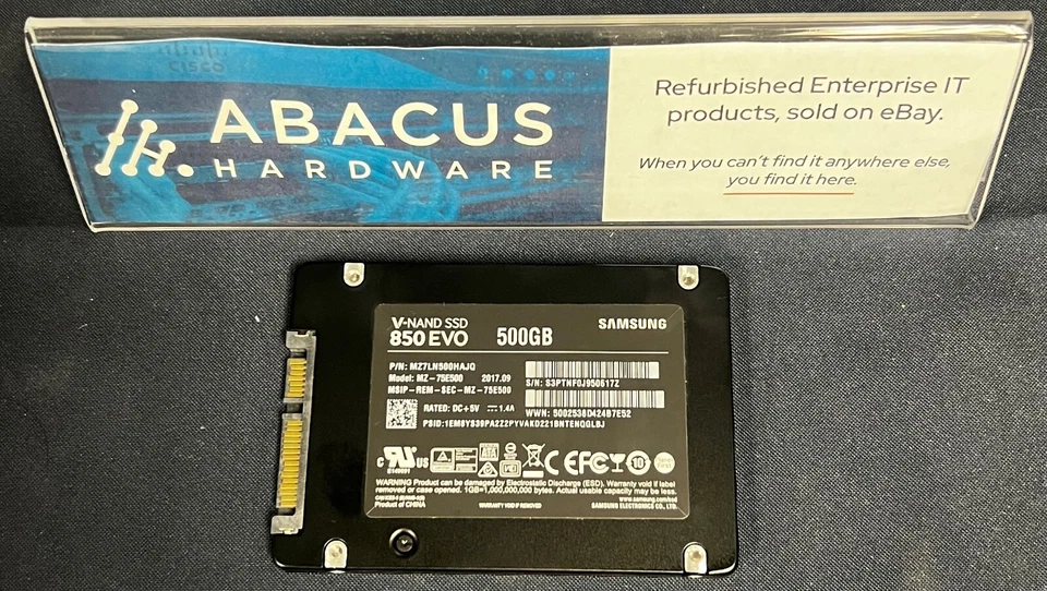 Samsung V-NAND 850 EVO 500GB 2.5" SATA Internal SSD MZ-75E500 - Image 1 of 1