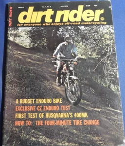 DIRT RIDER Magazine JULY 1973  PENTON 175 JACKPINER  HUSKY 400MK  CZ ENDURO - Picture 1 of 8