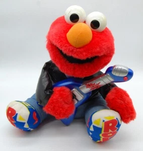 Retro Rock & Roll Elmo 1998 Sesame Street Fisher Price Tyco Jim Henson Plush - Picture 1 of 15