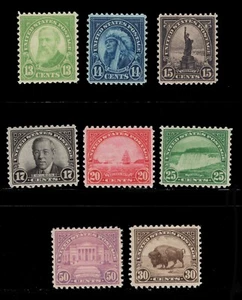 MOMEN: US STAMPS #694-701 MINT OG NH VF/XF LOT #85261* - Picture 1 of 2