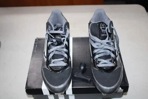 NIB ADIDAS LIGHTNING D G59921 FB CLEATS MENS 9 BLACK/WHIT FREE SHIPPING - Picture 1 of 6