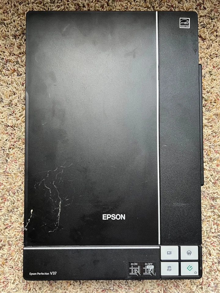 Epson Perfection V37 Photo Scanner (NO POWER CABLE) - Image 1 of 1