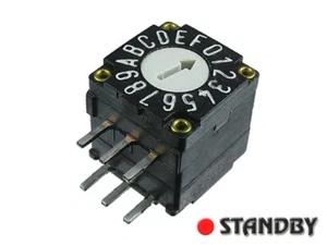 1pc 07-0154 ELMA Switch rotary with with HEX-code, high quality - Imagen 1 de 2