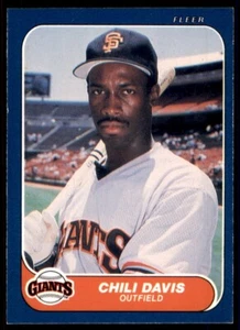 1986 Fleer #536 Chili Davis - Picture 1 of 2