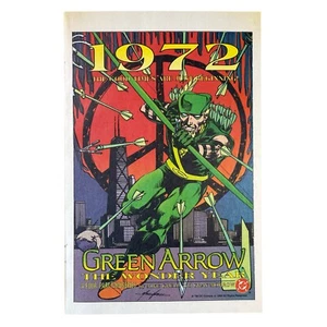 Green Arrow 1972 Wonder Year DC Comics Print Ad 1992 6,5x10" Vintage 90s Book - Bild 1 von 1