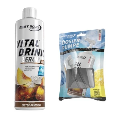 500 ml Vital Drink Mineraldrink von Best Body Nutrition + gratis Dosierpumpe - Bild 1 von 4