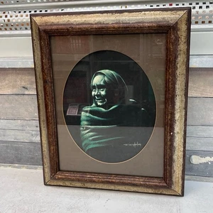 Esperanza Martinez Art Rare Original Tia Maria Signed, 1962 Oil Pastel Framed - Picture 1 of 6