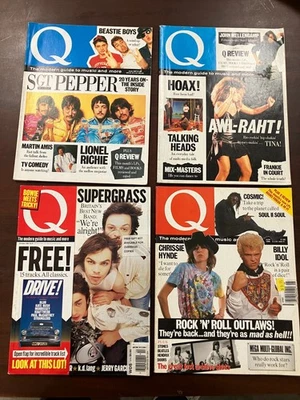 Q Magazine Lot of 4 The Beatles Supergrass Chrissie Hynde Tina Turner 1987-1995 Foto 1 de 4