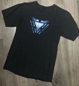 Marvel Avengers Endgame Men's Black Iron Man Arc Reactor Graphic T Shirt Sz S - Picture 1 of 3