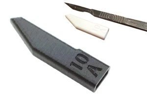 Funda de cubierta de bisturí de plástico para protección de hoja Swann Morton 10A - Imagen 1 de 8