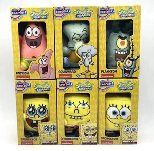 SpongeBob Micro Teenies Plüsch 6er Set Patrick, Plankton, Tintenfisch, Spongebob X3 - Bild 1 von 18