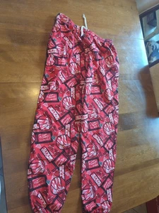 Winning Streak Chicago Bulls Red 2Pocket Drawstring Lounge Pants L38-40, 1989USA - Picture 1 of 14