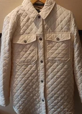 Impermeable para mujer F&f beige de gran tamaño con botones talla S Foto 1 de 4