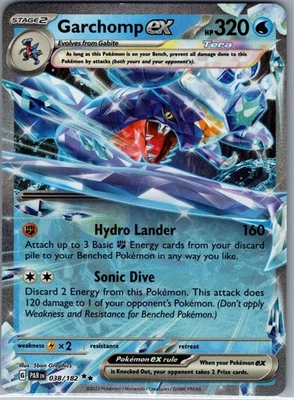 Garchomp ex 038/182 SV04: Paradox Rift - Pokemon Card - NM - Image 1 of 2