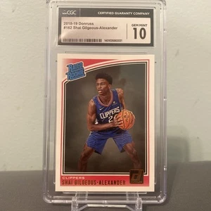 2018-19 Donruss Shai Gilgeous-Alexander (#162) Rated Rookie GEM MINT 10 (CGC) - Picture 1 of 2