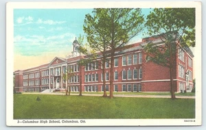 Postal Columbus High School Columbus Georgia publicada 1942 - Imagen 1 de 3
