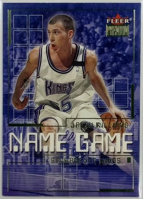 Juego con nombre Fleer Premium Jason Williams 2000-01 #5 NG Foto 1 de 3