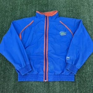 Vintage Logo 7 Florida Gators Jacket Mens Large Blue Windbreaker Boxy UF 90s - Picture 1 of 16