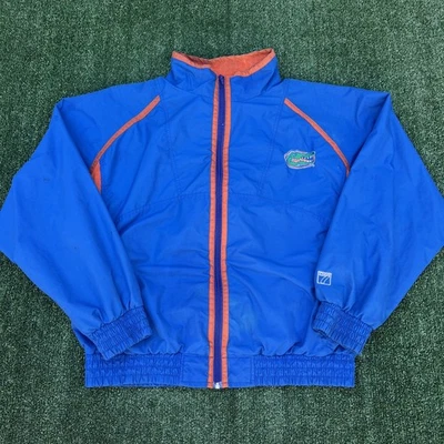 Vintage Logo 7 Florida Gators Jacket Mens Large Blue Windbreaker Boxy UF 90s - Image 1 of 4