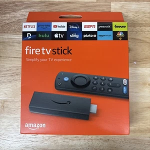 Amazon Fire TV Stick with Alexa Voice Remote with TV Control Buttons New 3rd Gen - Picture 1 of 2