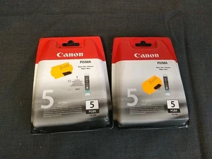 Lot De 2 Cartouche Encre CANON Pixma 5 PGBK (pgi-58k) Neuf Livraison Offerte !!! - Foto 1 di 2