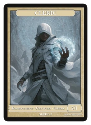 Cleric Token Givememana Tokens Series 2  Magic the Gathering MTG - Image 1 of 2