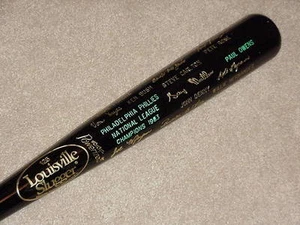 1983 Philadelphia Phillies World Series Fledermaus Schmidt HOF - Bild 1 von 1