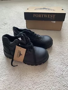 Portwest Leather Lite Steel Toe Boots Size 7 Women/Men - Picture 1 of 4