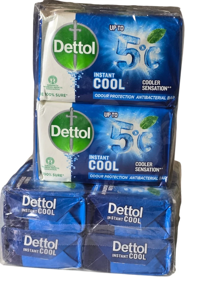 Jabones de baño Dettol Cool barra con mentol 125 gm paquete de 3 Foto 1 de 1