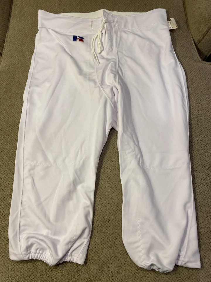 Mens Russell Athletics White Football Jock Compression Pants 4XL Tights - Image 1 of 1