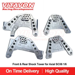 VITAVON CNC Alu7075 Front & Rear Shock Tower for SCX6 Jeep Wrangler Trail Honcho - Picture 1 of 11