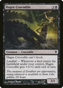 1x Hagra Crocodile - NM English MTG - Zendikar - Picture 1 of 1